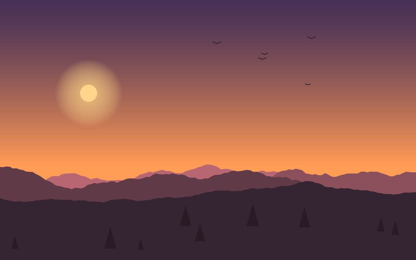 Landschaftsillustration
