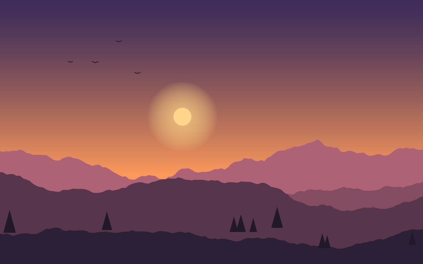 Landschapsillustratie